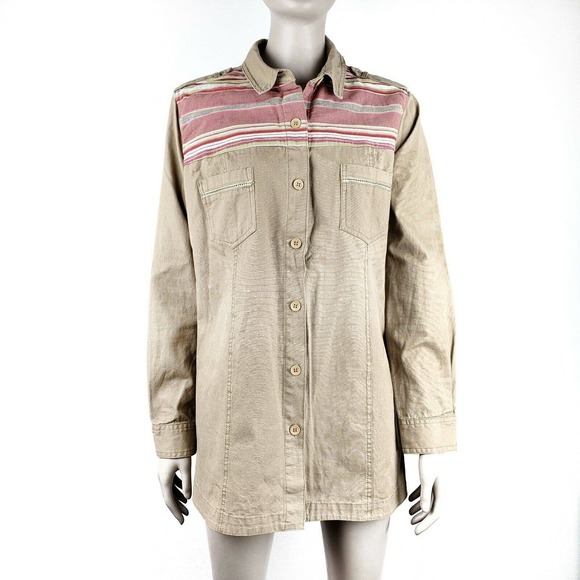English Rose Button Up Long Sleeve Shirt - Picture 1 of 8
